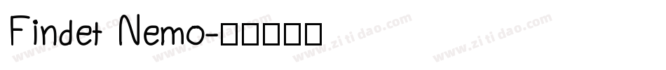 Findet Nemo字体转换
